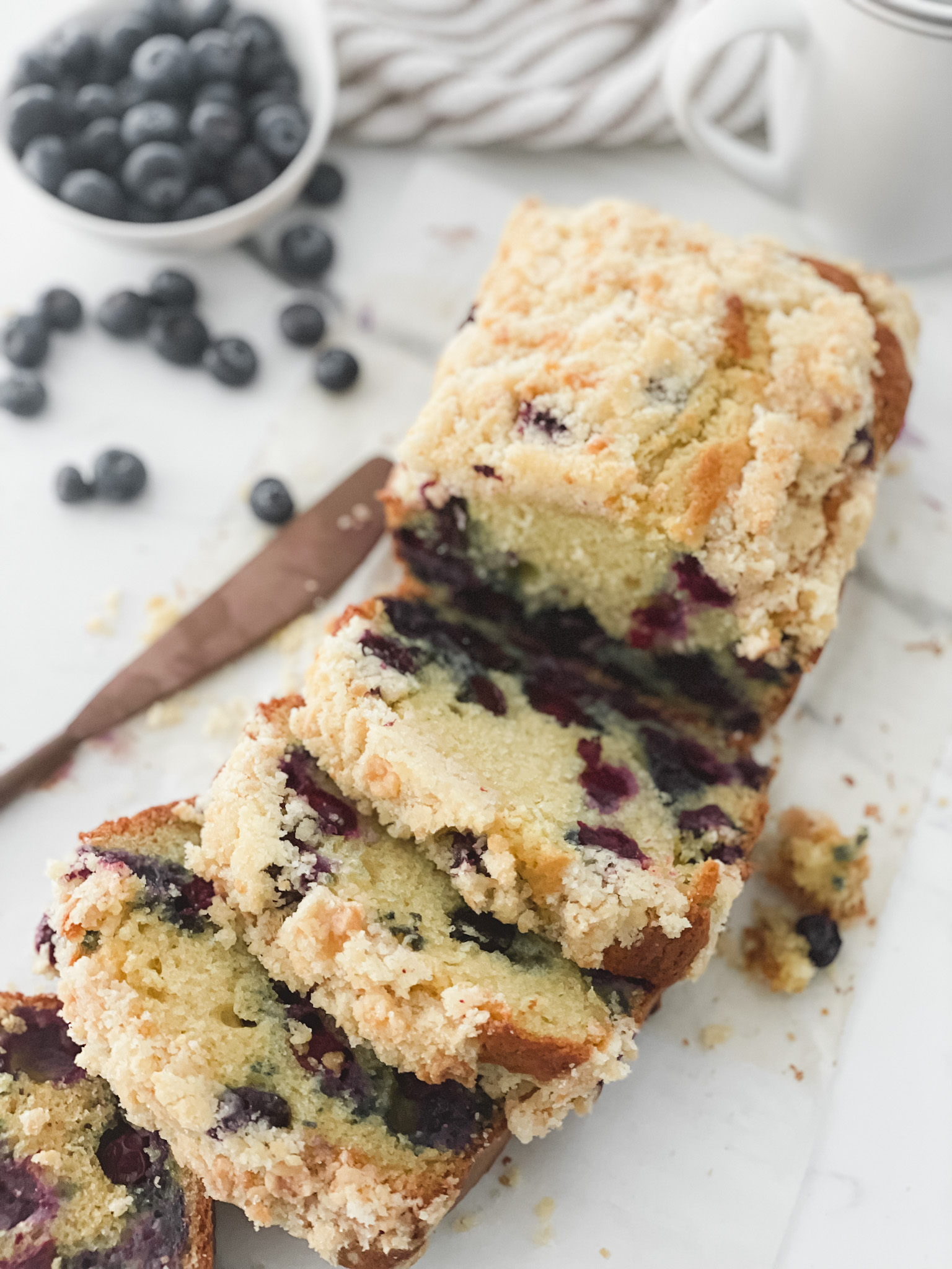 Blueberry Streusel Coffee Cake Loaf