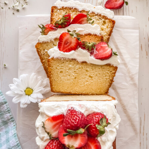 Strawberry Pound Cake - Baked by an Introvert