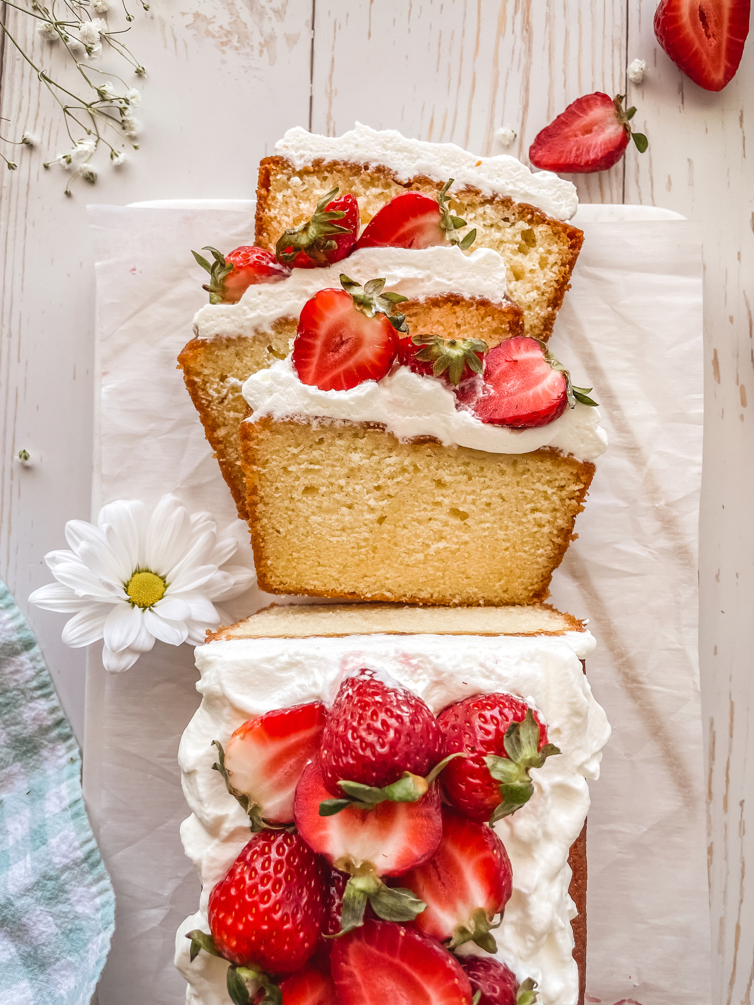 Yuzu Strawberry Pound Cake