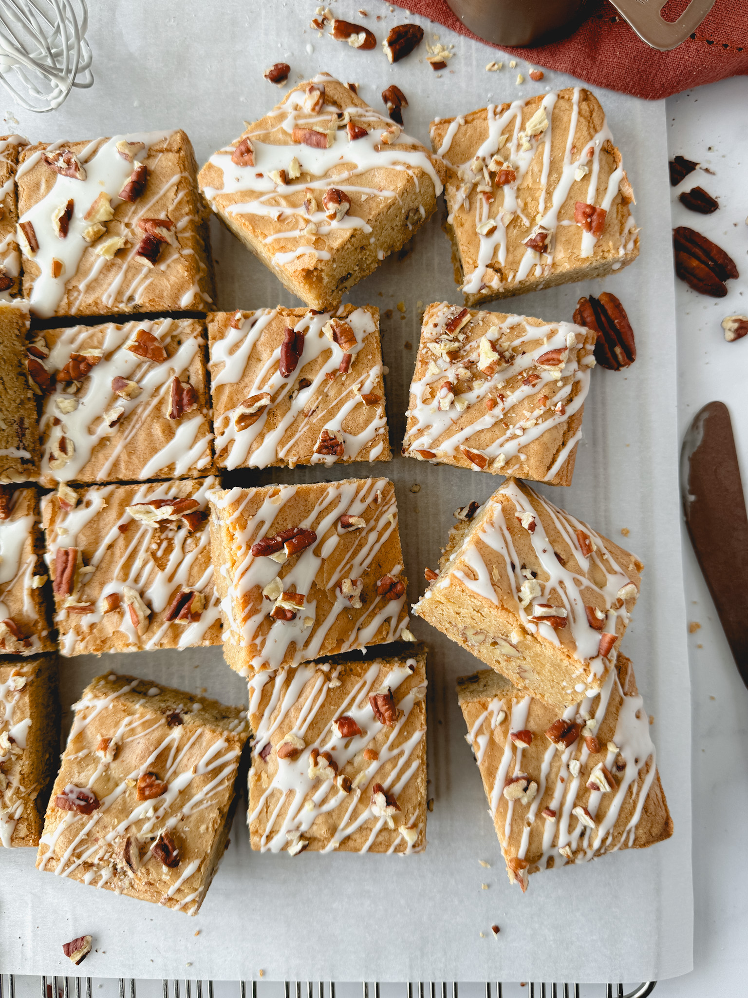 Maple Pecan Blondies